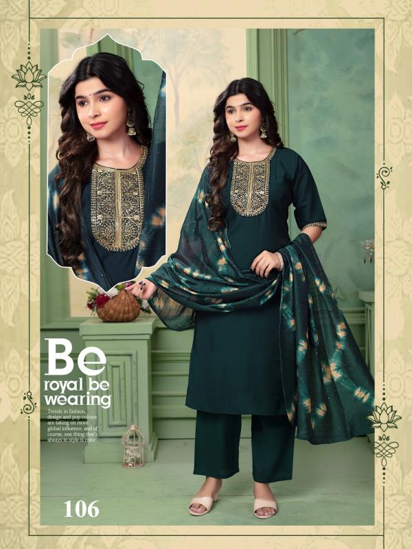 Ft Helly Vol 201 Roman Plain Silk Kurti Bottom With Dupatta